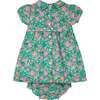 Baby Ryder Peter Pan Collar Hand-Smocked Dress, Green - Dresses - 4 - thumbnail