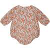 Baby Nia Floral Print Hand-Smocked Bubble, Red - Rompers - 3 - thumbnail