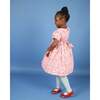 Caley Floral Print Hand-Smocked Dress, Pink - Dresses - 5 - thumbnail