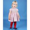 Baby Aurora Floral Print Hand-Smocked Dress, Pink - Dresses - 2 - thumbnail