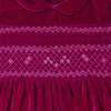 Baby Electra Velvet Hand-Smocked Party Dress, Pink - Dresses - 3 - thumbnail