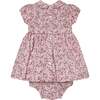 Baby Aurora Floral Print Hand-Smocked Dress, Pink - Dresses - 4 - thumbnail