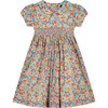 Lara Hand-Smocked Girls Dress, Floral - Dresses - 1 - thumbnail