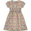 Lara Hand-Smocked Girls Dress, Floral - Dresses - 3 - thumbnail