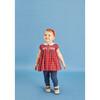 Joan Hand-Smocked Baby Dress, Red Tartan - Dresses - 2 - thumbnail