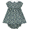 Leah Hand-Smocked Baby Dress, Navy Floral - Dresses - 3 - thumbnail