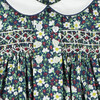 Leah Hand-Smocked Baby Dress, Navy Floral - Dresses - 4 - thumbnail