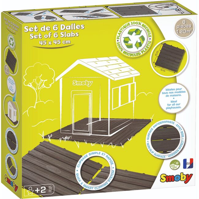 Set of 6 Playhouse Floor Tiles - Playmats - 5