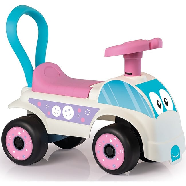 Walk & Drive: Foot To Floor Car , White & Pink