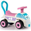 Walk & Drive: Foot To Floor Car , White & Pink - Ride-Ons - 1 - thumbnail