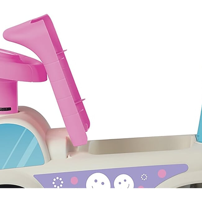 Walk & Drive: Foot To Floor Car , White & Pink - Ride-Ons - 7