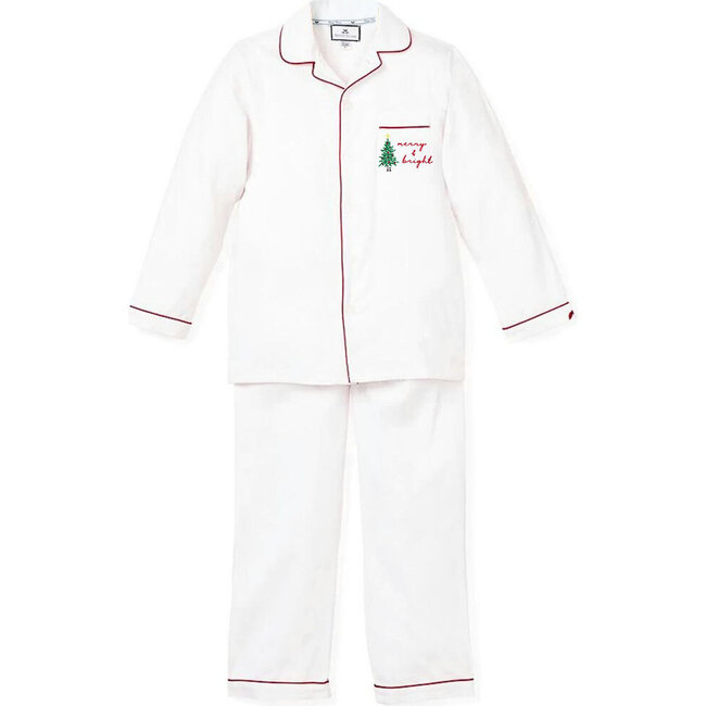 Petite Plume x Maisonette Kids Twill Pajamas, Merry & Bright