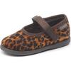 Velvet Mary Jane Brown Strap, Leopard - Mary Janes - 1 - thumbnail