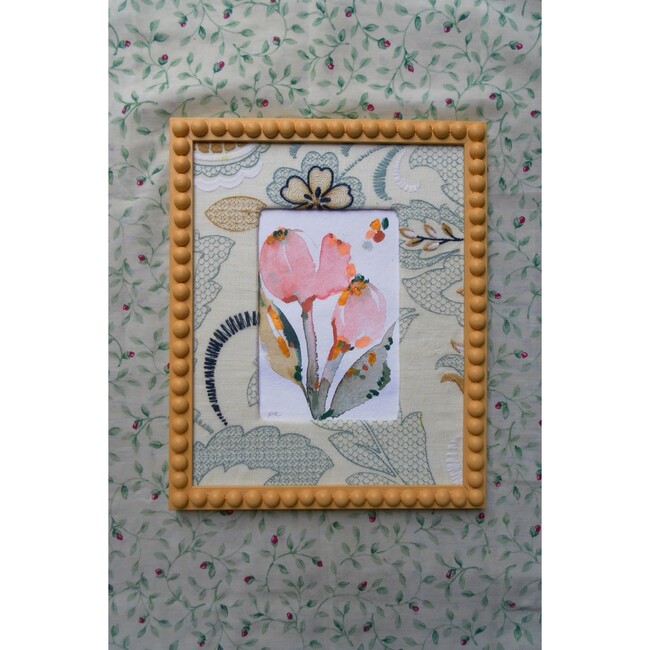 Slow Seeds No. 23 – Original Watercolor & Oil Pastel Painting