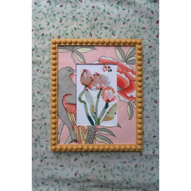 Slow Seeds No. 17 – Original Watercolor & Oil Pastel Painting