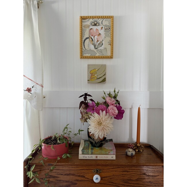 Slow Seeds No. 23 – Original Watercolor & Oil Pastel Painting - Art - 2