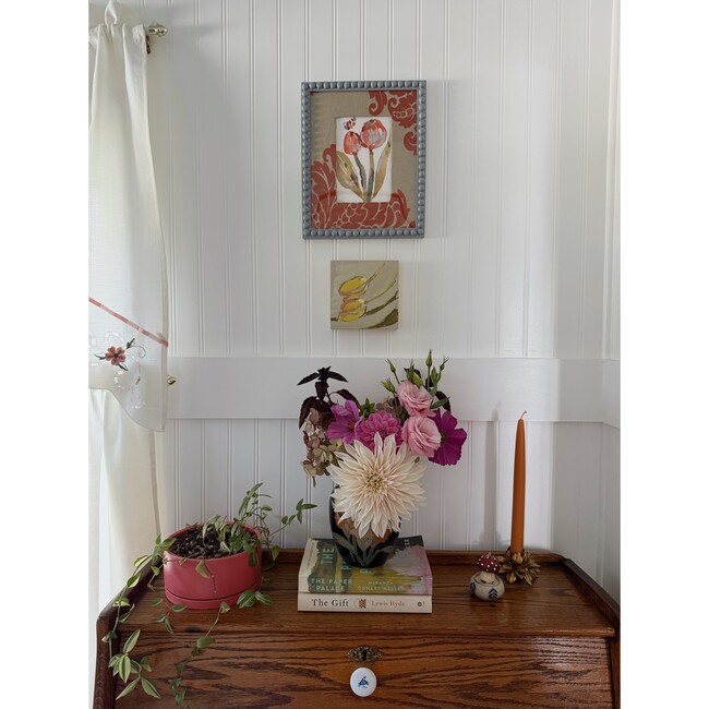 Slow Seeds No. 1 – Original Watercolor & Oil Pastel Painting - Art - 2