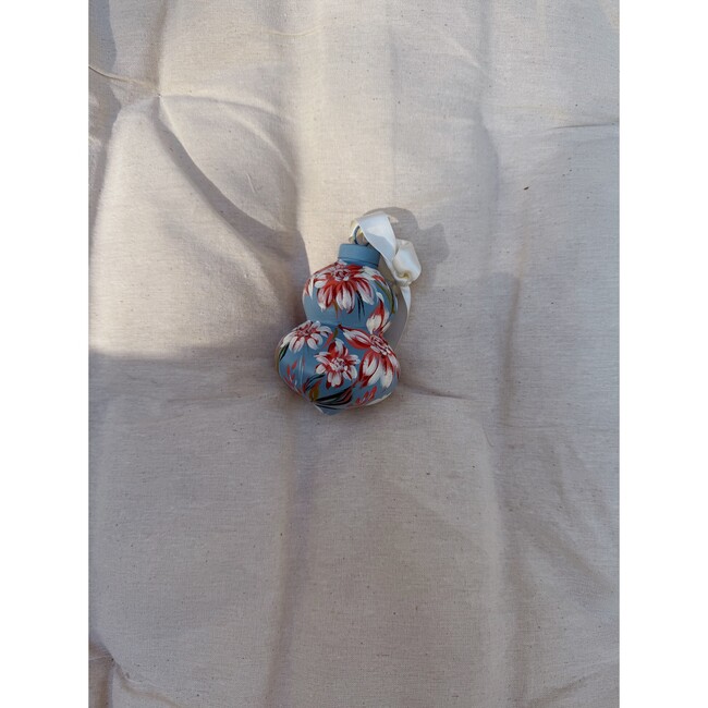 Frosted Blue Dahlia Ornament - Ornaments - 4