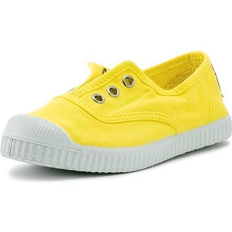 Canvas Laceless Sneakers, Sunflower - Sneakers - 1