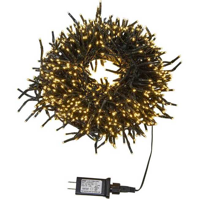 480-Light 16-Foot Connectable Warm White LED Cluster Garland - Other Accents - 2