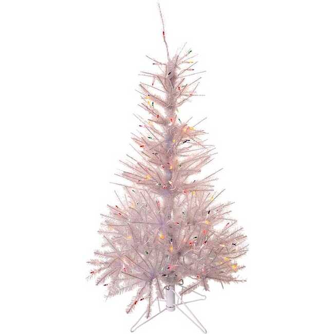 4.5-Foot Pre-Lit Glisten Pine Tree and Multi-Color Lights