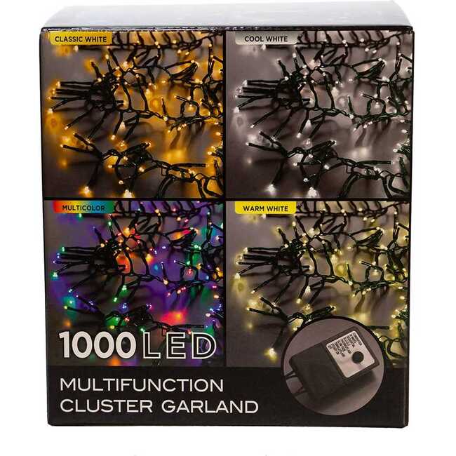 480-Light 16-Foot Connectable Warm White LED Cluster Garland - Other Accents - 6