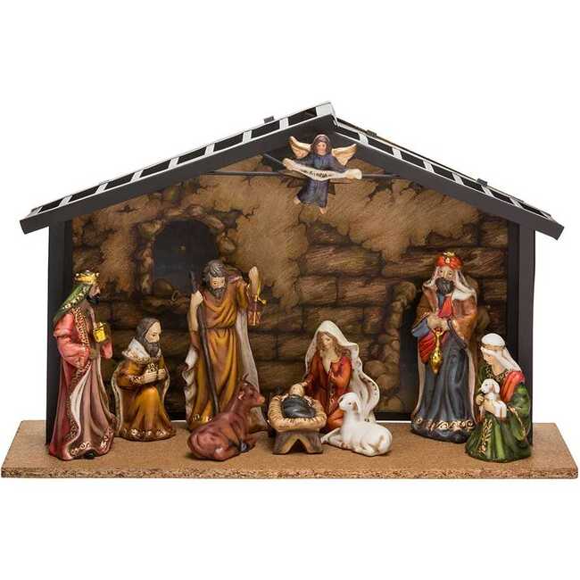 3.5-5-Inch Porcelain 11-Piece Nativity Set