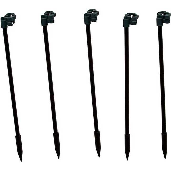 40-Light Warm White LED G40 Globe Yard Stakes, 10-Piece Set - Other Accents - 5