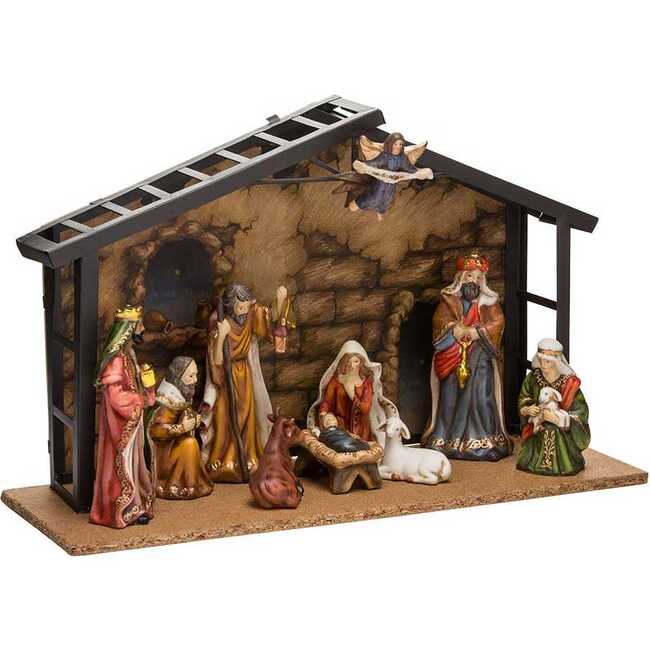 3.5-5-Inch Porcelain 11-Piece Nativity Set