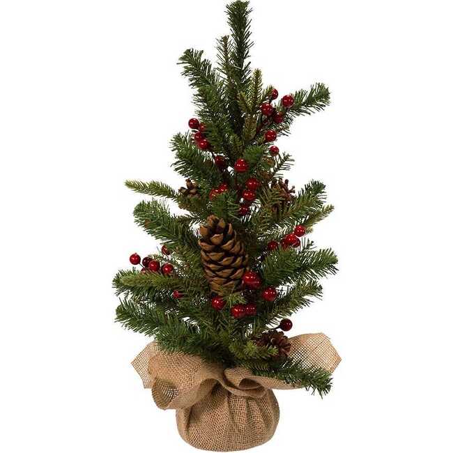 24-inch Red Berries and Pinecones Tree - Other Accents - 2