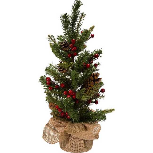 24-inch Red Berries and Pinecones Tree - Other Accents - 4