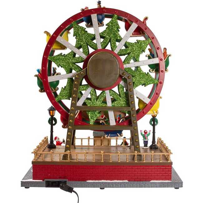 13-Inch Lighted Musical Christmas Ferris Wheel with Motion - Other Accents - 3