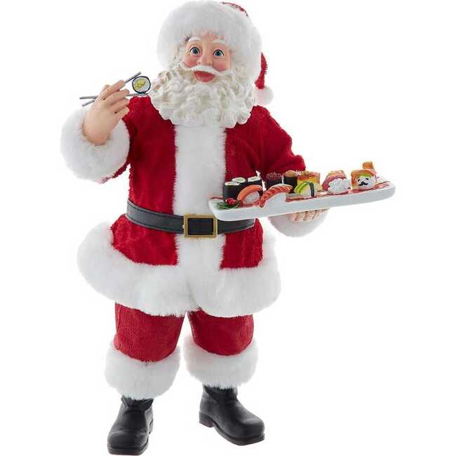 10.5-Inch Fabriché Santa with Sushi Platter