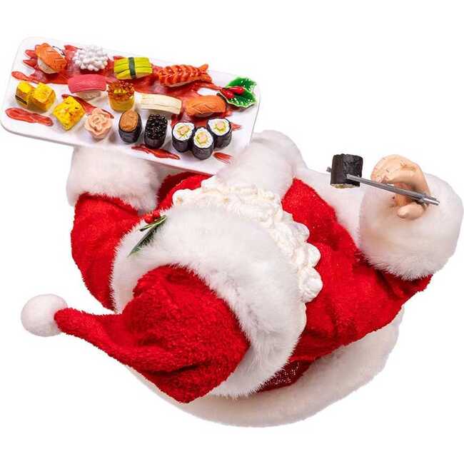 10.5-Inch Fabriché Santa with Sushi Platter - Other Accents - 5
