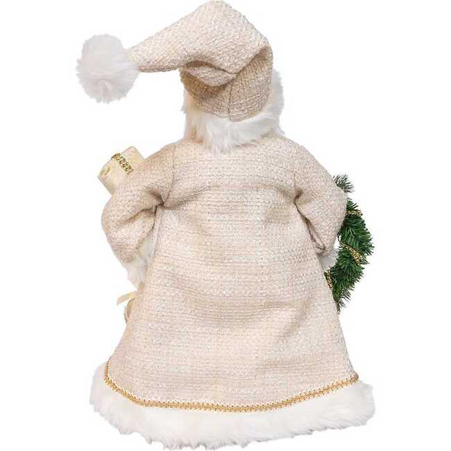 18-Inch  Kringles Cream Santa with Gift and Wreath - Other Accents - 3