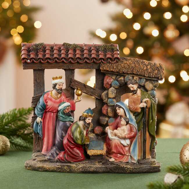 10-Inch Resin Nativity Scene Table Piece - Other Accents - 7