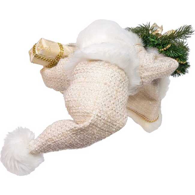 18-Inch  Kringles Cream Santa with Gift and Wreath - Other Accents - 5