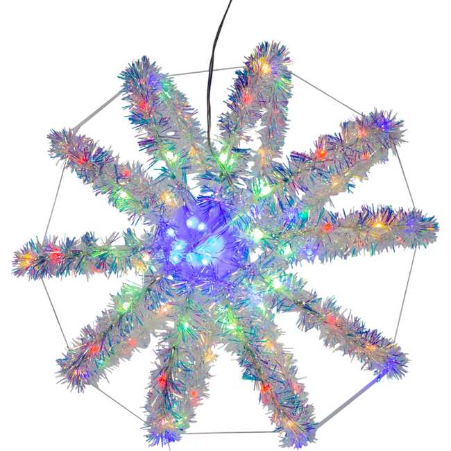 12-Inch Multi-Color LED Tinsel Foldable Sphere - Other Accents - 6