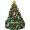 7-Inch Christmas Tree Revolving Music Box - Accents - 4 - thumbnail
