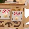 8.30-Inch Battery Operated 6-light LED Santa Sleigh With Advent Calendar - Advent Calendars - 4 - thumbnail