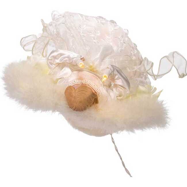 12-Inch 10-Light Ivory Angel Treetop - Tree Toppers - 5