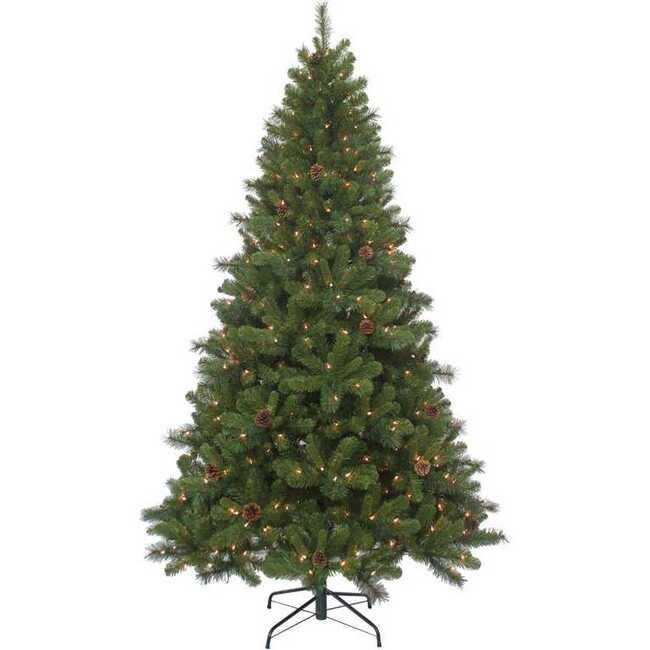 7.5-Foot Pre-Lit Clear Burlington Spruce