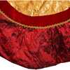 72-Inch Red and Gold Criss-Cross Scallop Treeskirt - Tree Skirts - 3