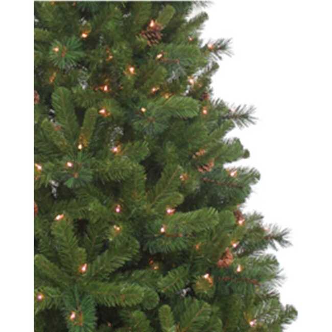 7.5-Foot Pre-Lit Clear Burlington Spruce - Other Accents - 2