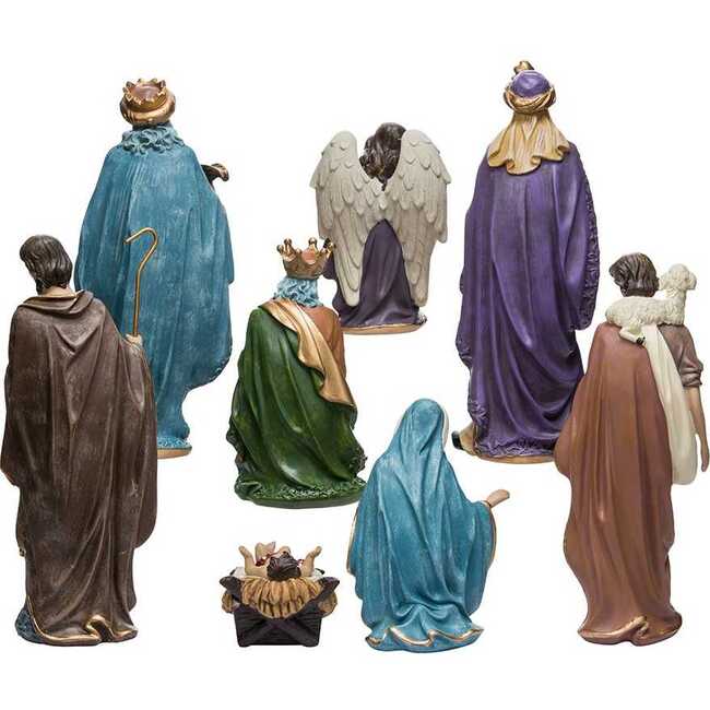 9-Inch Resin Nativity Set of 8 Pieces - Other Accents - 5