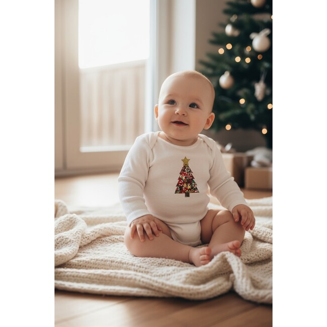 Liberty of London Christmas Tree Design Baby Bodysuit