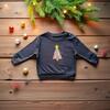 Liberty of London Children's Christmas Tree Jumper, Navy - Sweatshirts - 2