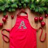 Liberty of London Children's Personalised Apron, Red - Other Accessories - 2 - thumbnail