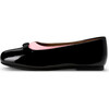 Josephine Ballet Flats, Black & Pink - Flats - 1 - thumbnail