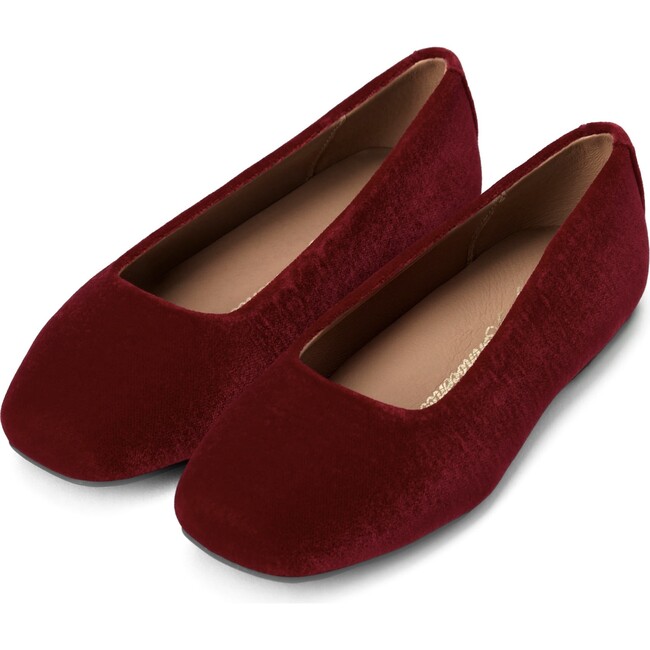 Ember Velvet Flats, Red
